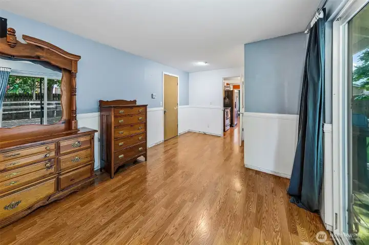 Great room, door to garage on left Great room, door to garage on left