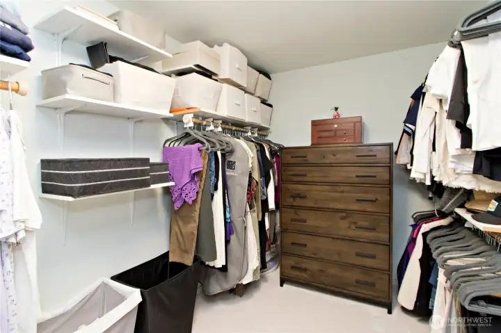 Primary walk-in closet