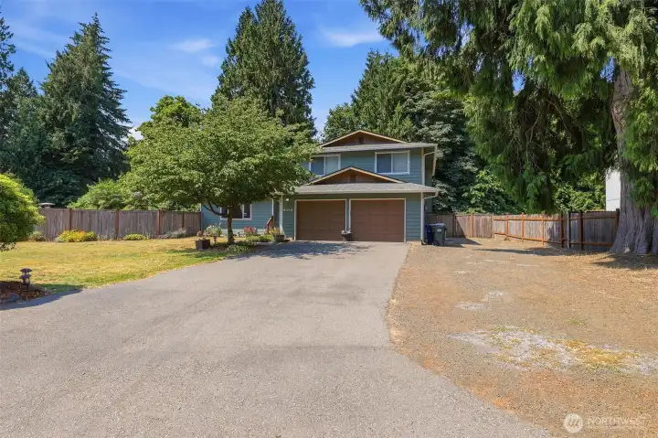 RV parking on side of house. RV parking on side of house.
