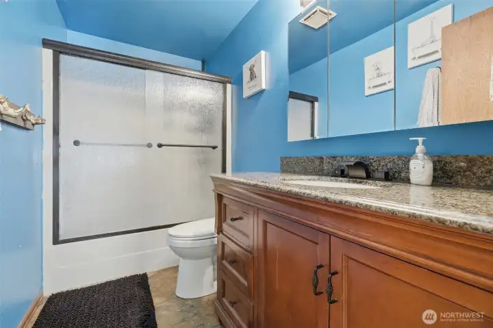 Guest full bathroom. Guest full bathroom.