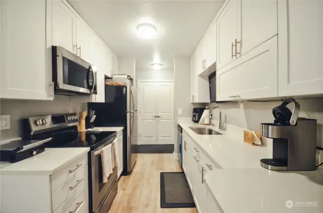 Galley style kitchen