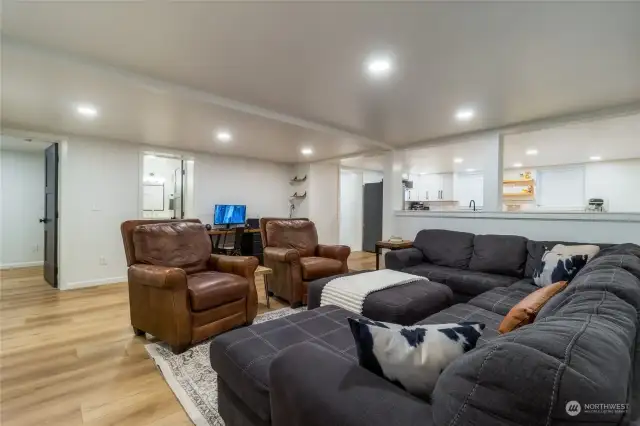 Living room in the 2 Bed/2 bath Suite on the lower level