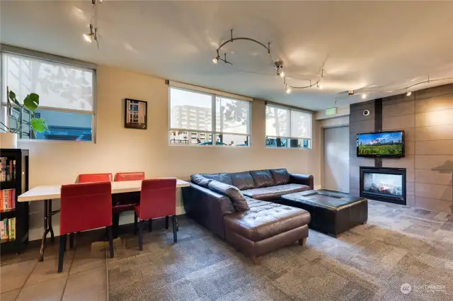 Fabulous community room with kitchen to cater & entertain includes a pool table for great fun.