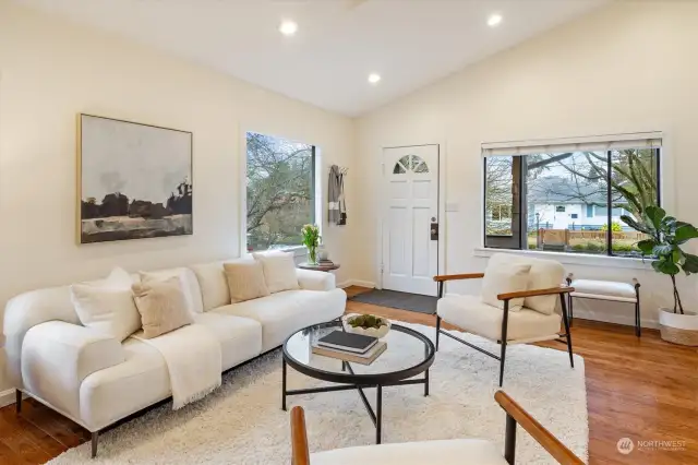 Inviting living room with lots of natural light