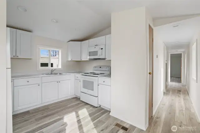 All new kitchen