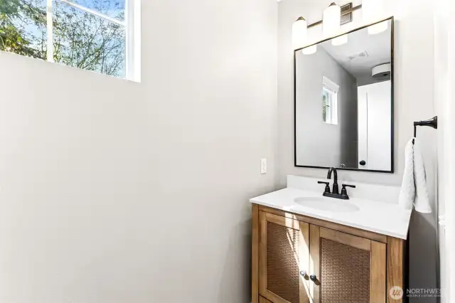 Powder bath was also remodeled! All new light fixtures throughout.