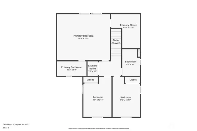 Upstairs Floorplan