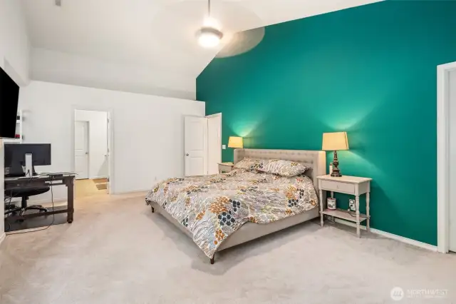 Owner's Suite Bedroom - Vaulted Ceilings