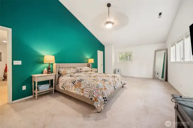 Owner's Suite Bedroom - Vaulted Ceilings