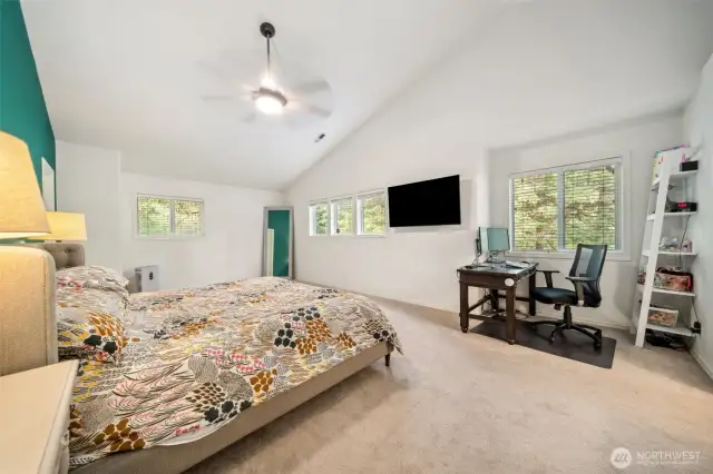 Owner's Suite Bedroom - Vaulted Ceilings
