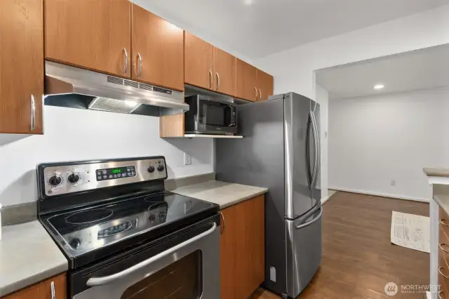 Kitchen with Stainless appliances