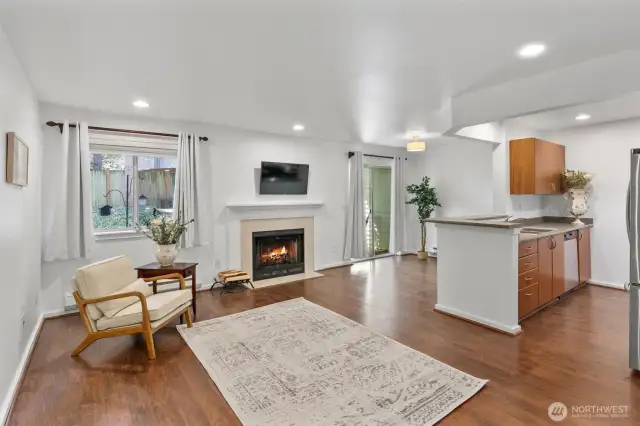 Nice open floor plan with fresh interior paint.