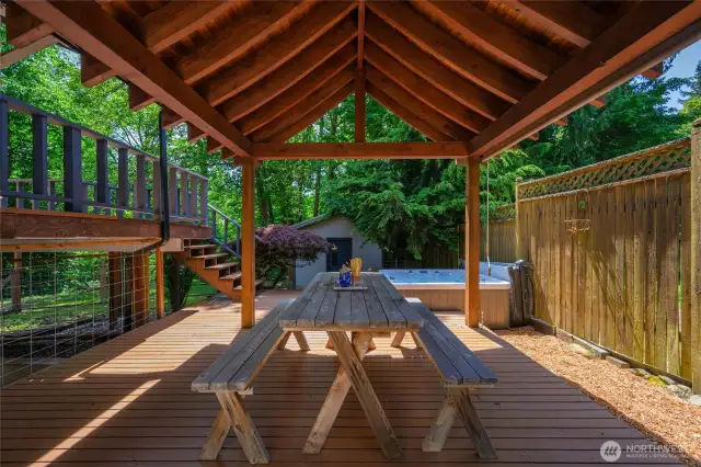 Covered outdoor dining