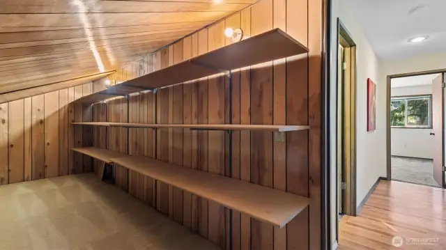 Amazing storage area on upper floor