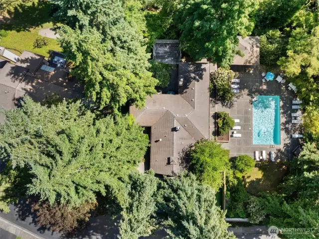 Community pool and clubhouse just steps from home