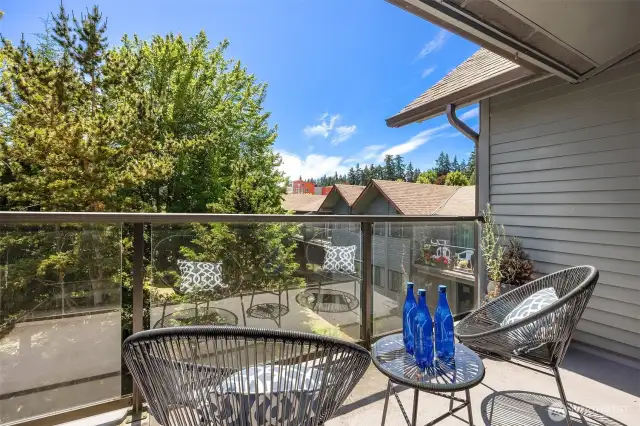 Private deck with territorial views