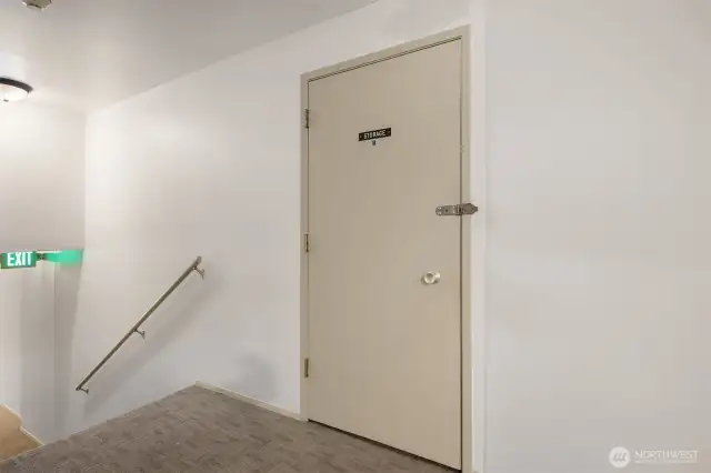 Huge storage space on the same floor.