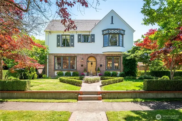 It's hard to miss this impressive Tudor home!