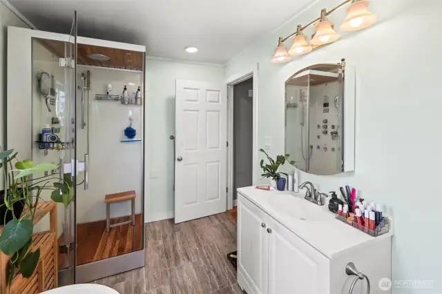 5-piece with steam shower!