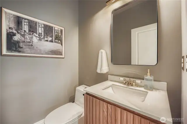 Downstairs powder room