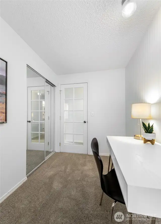 Another view of smaller guest bedroom OR den/office