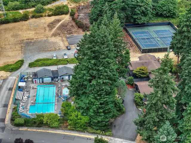 Rolling hills community clubhouse/courts