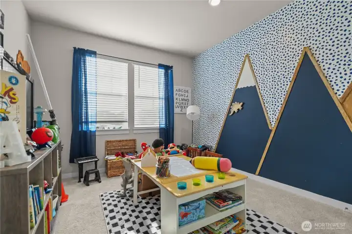 Bedroom right off of entry way