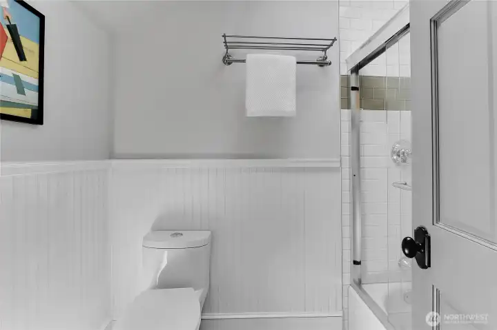 Upper-floor bathroom offering added convenience and thoughtful design