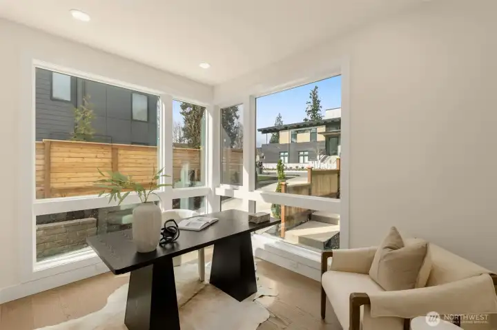 Main floor office -or- bedroom.