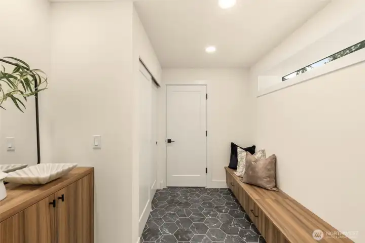 Mud room.