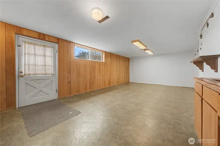 Basement has a walk out to the back patio