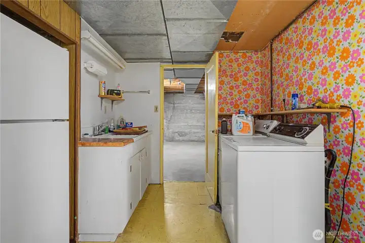 Laundry space. Add a cooktop and you can have a basement ADU!