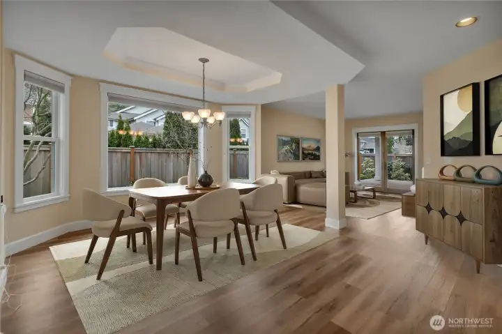 Dining Room and Living Room. Virtually Staged