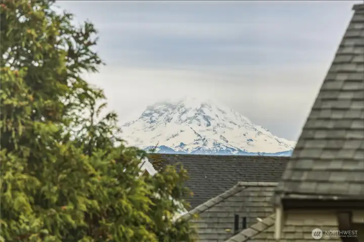 Mount Rainier as viewed through the southern upper Guest Room