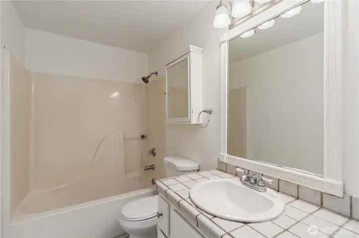 Upstairs common bathroom