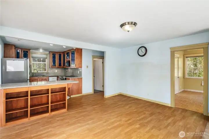 Great room/living area is open, bright and spacious! Plus views!!!!