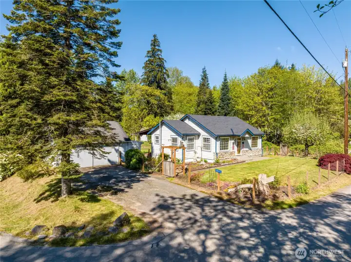 Beautifully landscaped corner lot!
