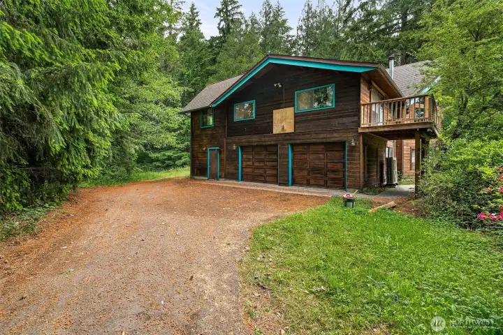 2 car garage with additional storage space