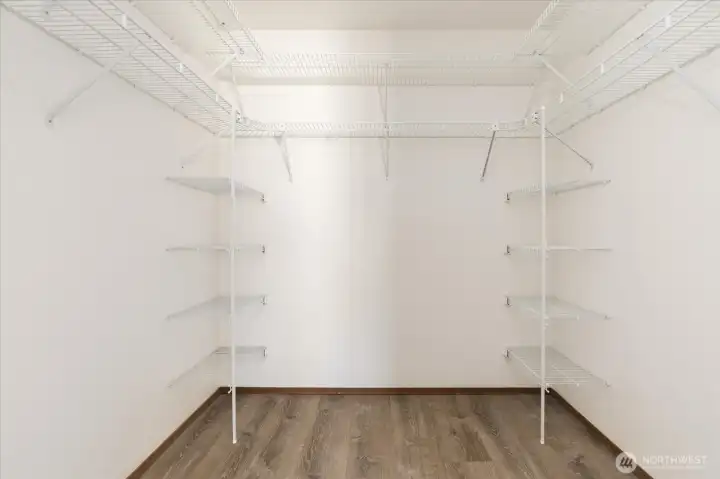 Primary bedroom walk in closet Primary bedroom walk in closet