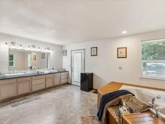 Primary bathroom.