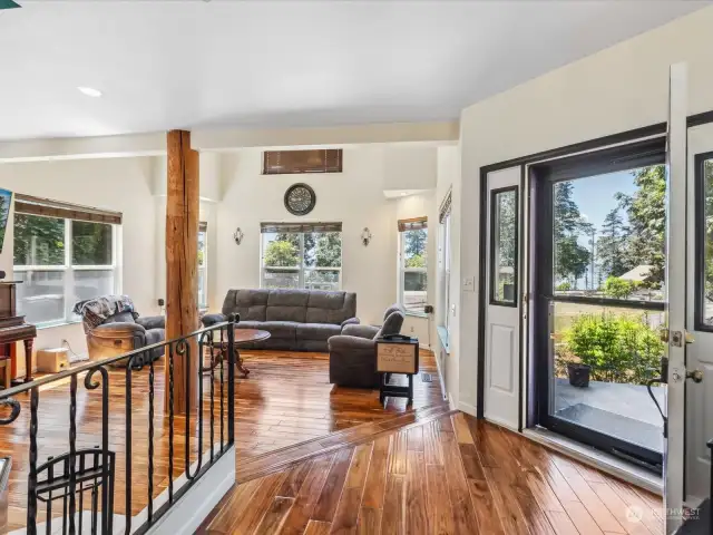 Entry & Living room.