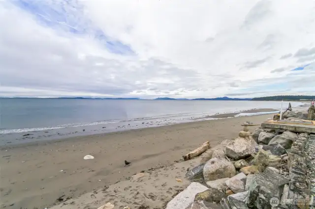 Nothing but sandy beach to take long walks and enjoy.