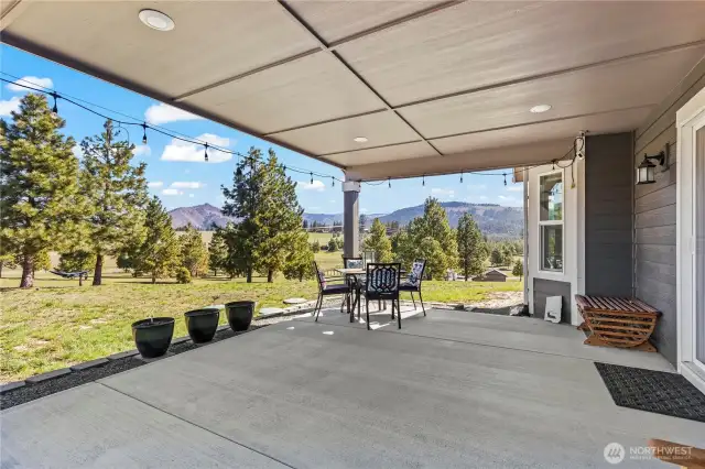 Covered back porch