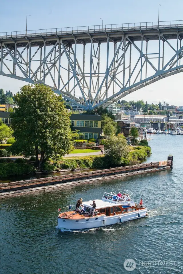 Beyond the ability to walk to a copious amount of neighborhood bars and cafes, residents relish in this recreation hub surrounded by water and green spaces. Paddle Lake Union by kayak for a waterside view of floating homes. Under a mile away, picnic on the promontory at Gas Works Park, one of Seattle’s most recognizable landmarks. Run, rollerblade or ride the 3-mile circumference of Green Lake, home to Olympic canoeists. Race cyclo-cross, play tennis or a pickup soccer game at Woodland Park. And be sure to ride the Burke-Gilman Trail connecting Ballard to Bothell via the city’s first rails-to-trails project. Enjoyed each day by thousands of bicycle commuters and outdoor enthusiasts, the 20-mile connector hugs the north end of the Lake Union shoreline and provides a scenic route to UW and beyond with welcome stops for Turkish coffee at Café Turko, Baja tacos on the deck at Agua Verde, and cool brews at Burke-Gilman Brewing in Laurelhurst or Postdoc Brewing in Kenmore.