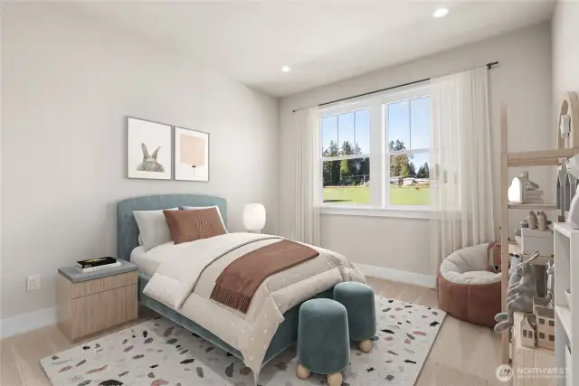 One of 5 bedrooms