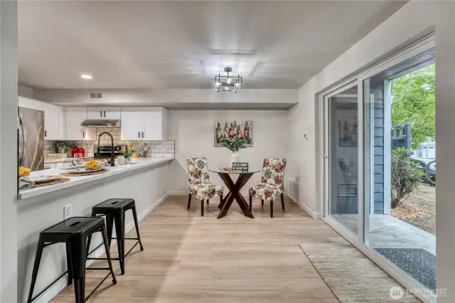 Another view of dining area.