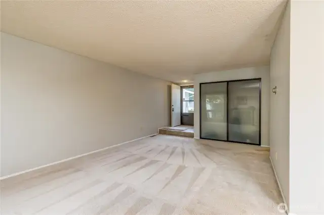 Living room looking toward entry