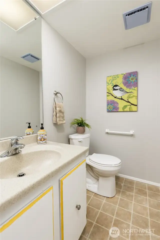 Half bath on the main level