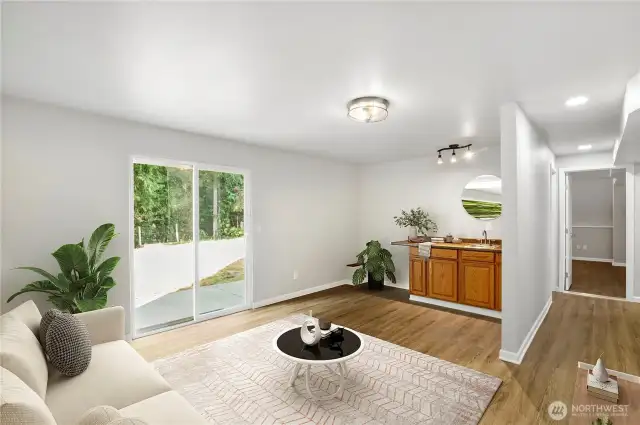 Downstairs bonus room Virtually Staged