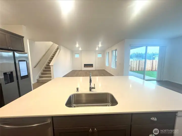 Kitchen to great room